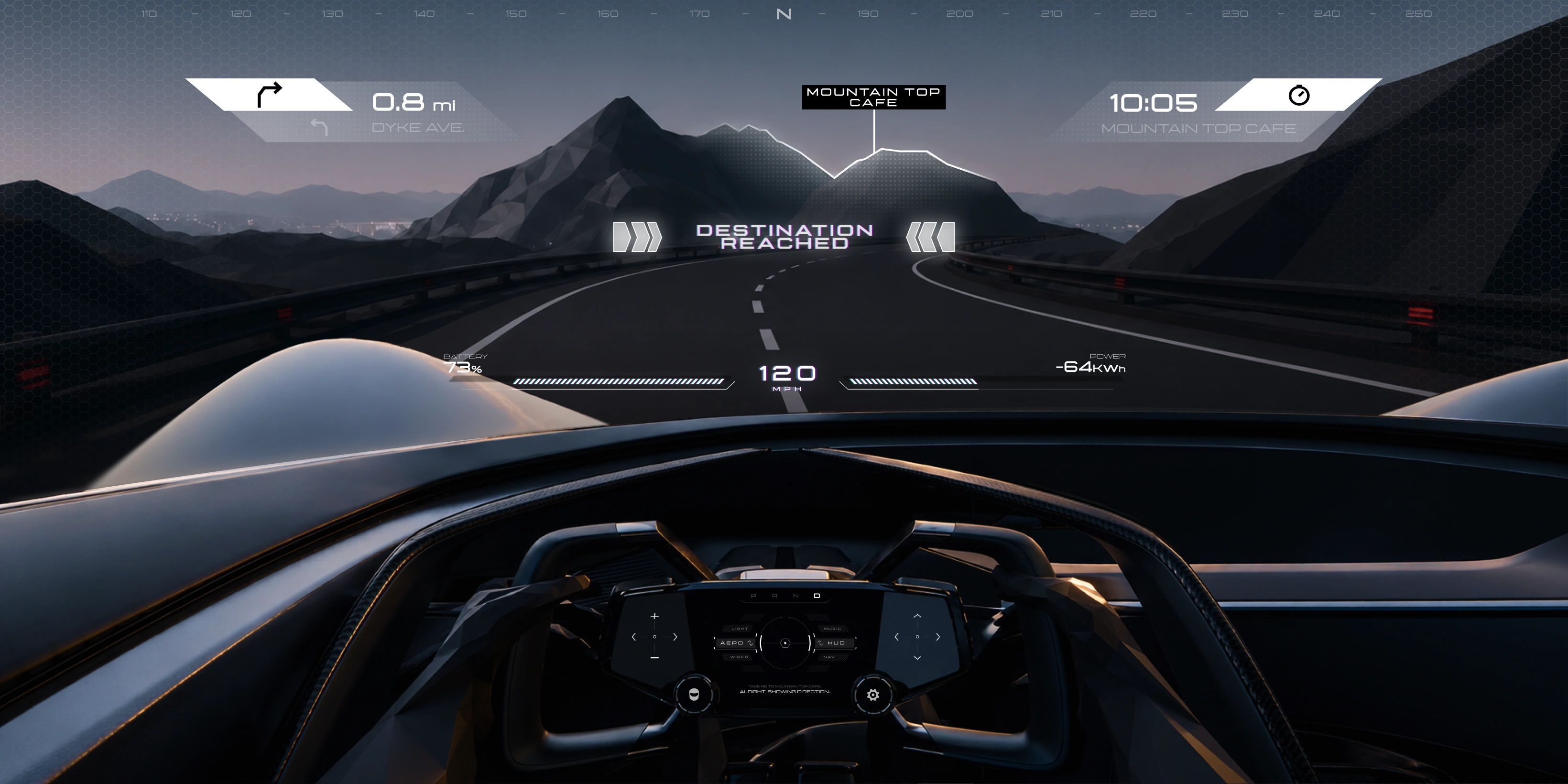 Corvette CX Tour Mode arrival state